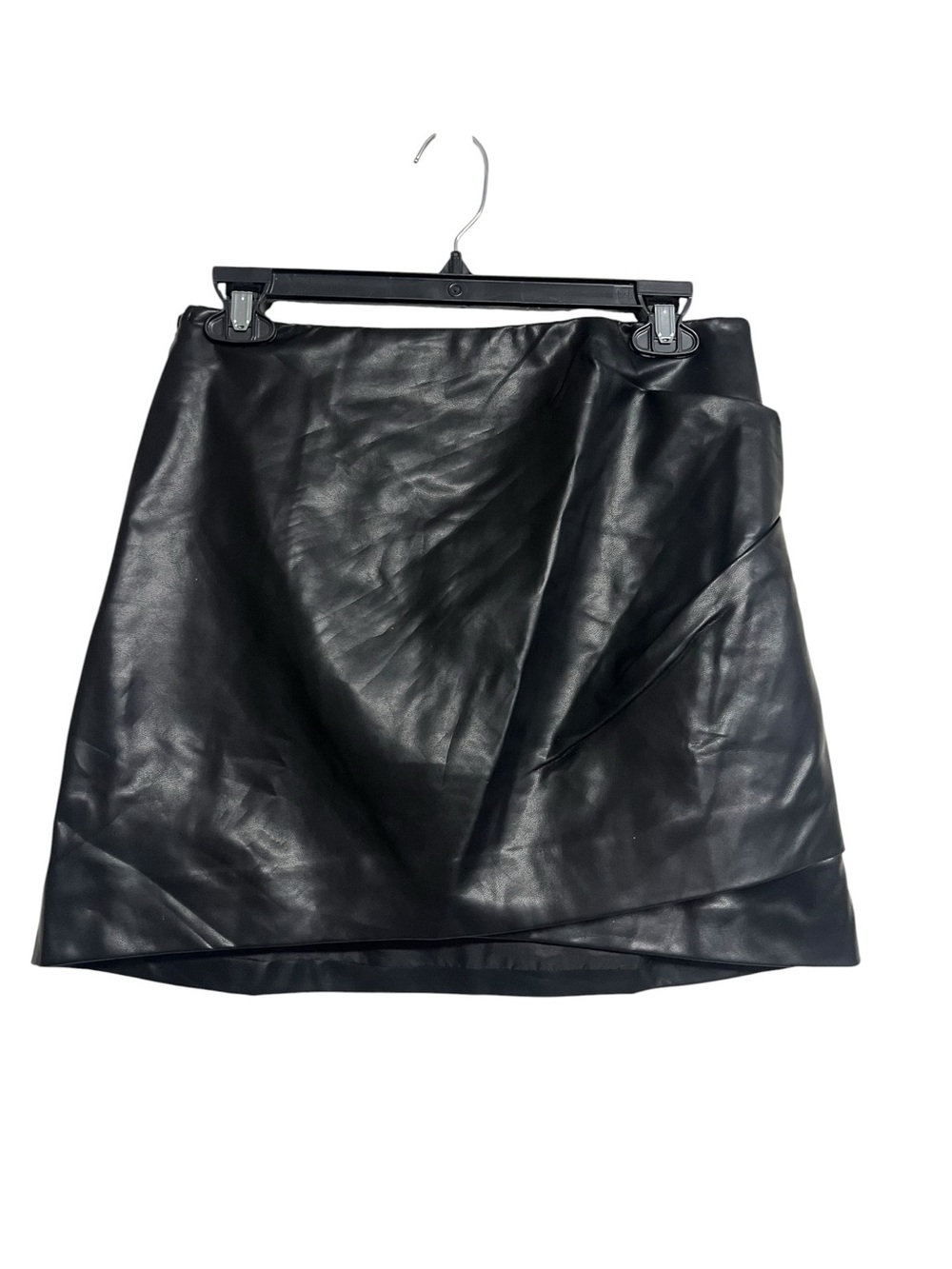 New Lulus Black Vegan Leather Mini Skirt